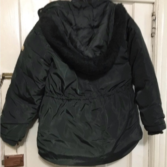 Adrienne Vittadini Women’s Hooded  Down Puffer Jacket olive green XS - Picture 8 of 8